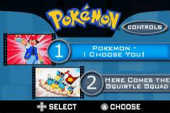 GBA Video Pokemon I Choose You and Here Comes the Squirtle Squad screenshot 2 for GameBoy Advance